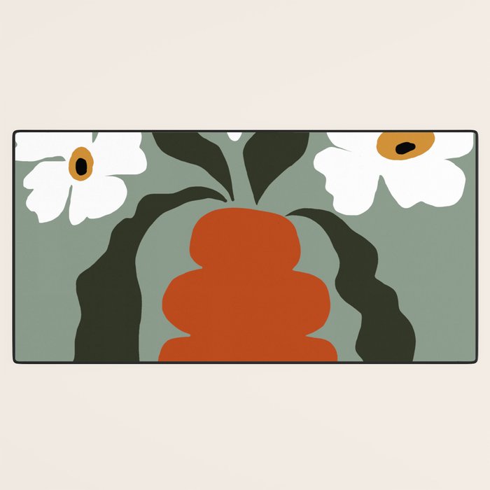 Happy fall floral pottery  Desk Mat Gallery Image 3