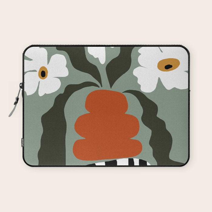 Happy fall floral pottery  Laptop Sleeve Gallery Image 1
