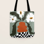 Happy fall floral pottery  Tote Bag Gallery Image 1