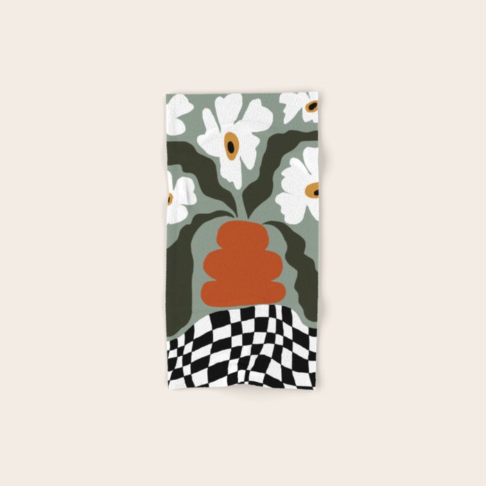 Happy fall floral pottery  Bath Towel Gallery Image 1