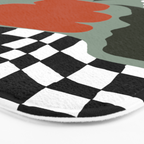 Happy fall floral pottery  Bath Mat Gallery Image 3