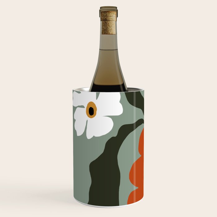 Happy fall floral pottery  Wine Chiller Gallery Image 2