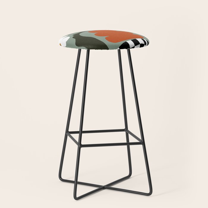 Happy fall floral pottery  Stool Gallery Image 1