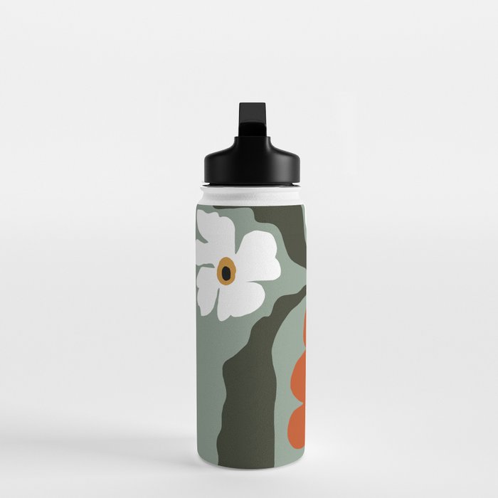 Happy fall floral pottery  Water Bottle Gallery Image 3