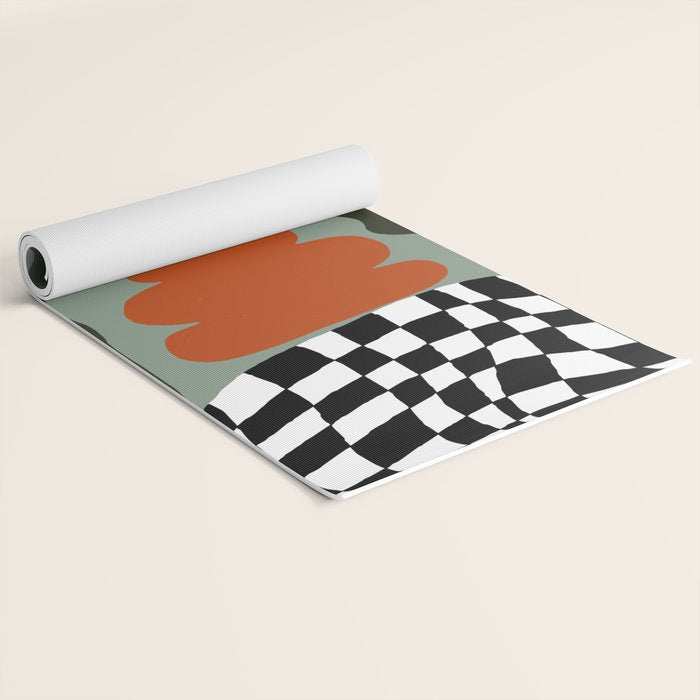 Happy fall floral pottery  Yoga Mat Gallery Image 2