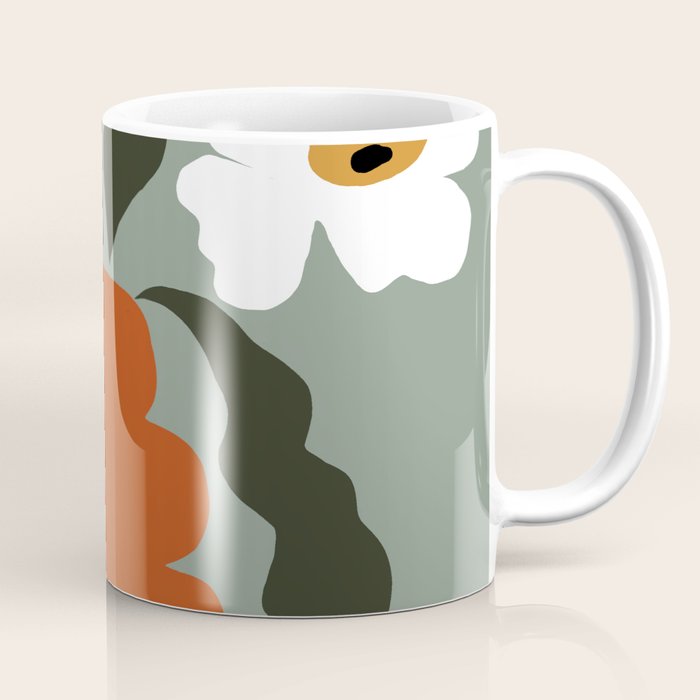 Happy fall floral pottery  Coffee Mug Gallery Image 1
