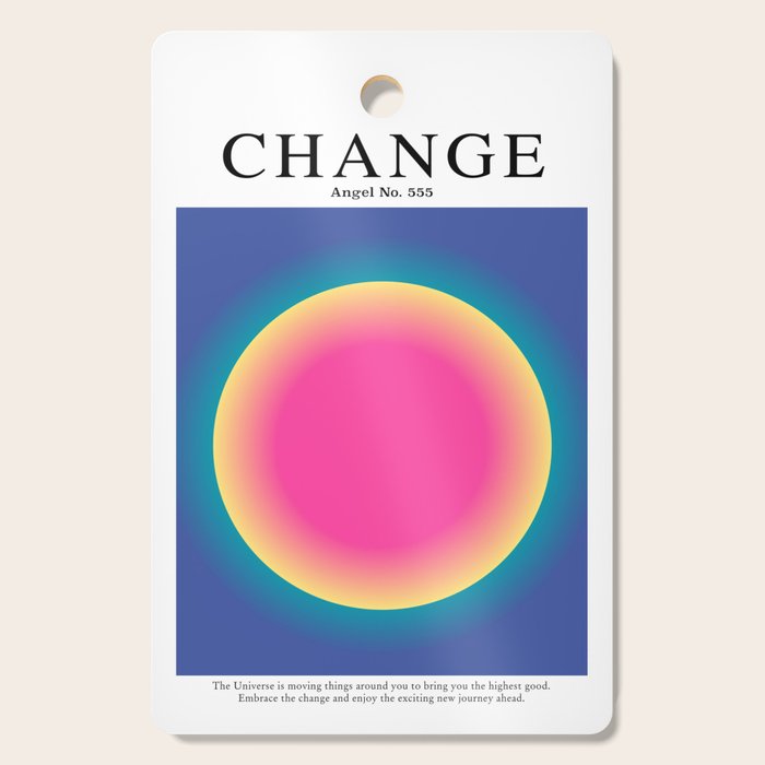 Gradient Angel Numbers: Angel Number 555 - Change Cutting Board Gallery Image 1