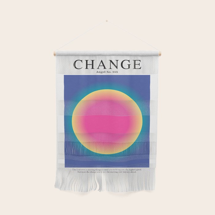 Gradient Angel Numbers: Angel Number 555 - Change Wall Hanging Gallery Image 1