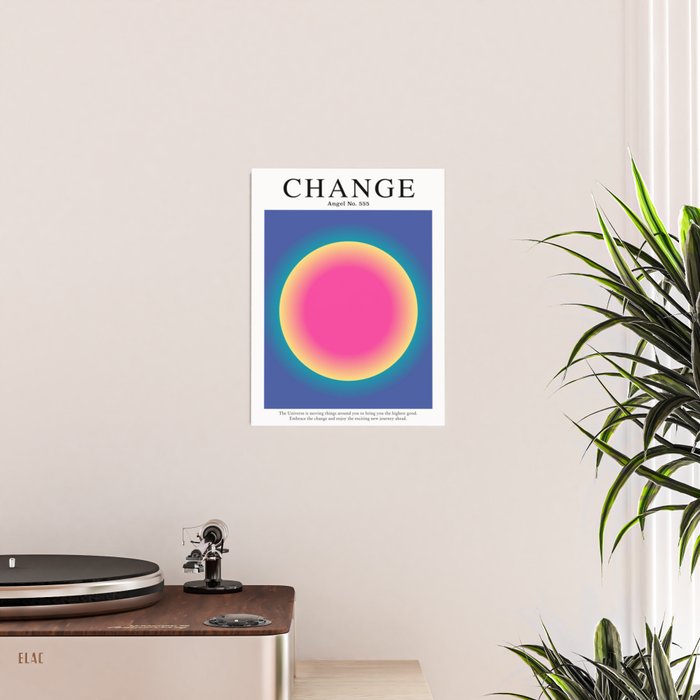 Gradient Angel Numbers: Angel Number 555 - Change Poster Gallery Image 2