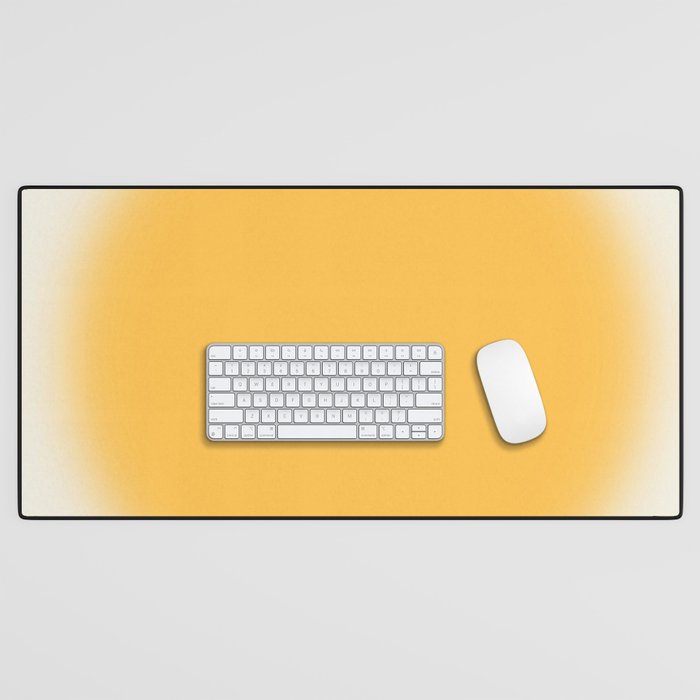 Abstraction_SUN_YELLOW_CIRCLE_BLUR_LOVE_POP_ART_0602A Desk Mat Gallery Image 1