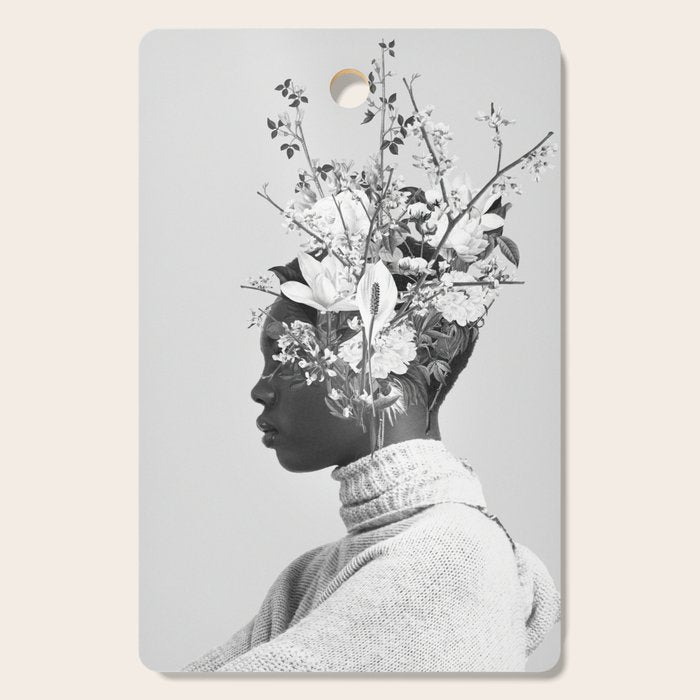 Bloom in White Cutting Board Gallery Image 1
