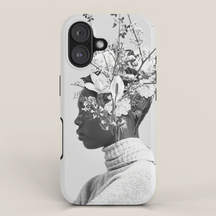 Bloom in White iPhone Case Gallery Image 1