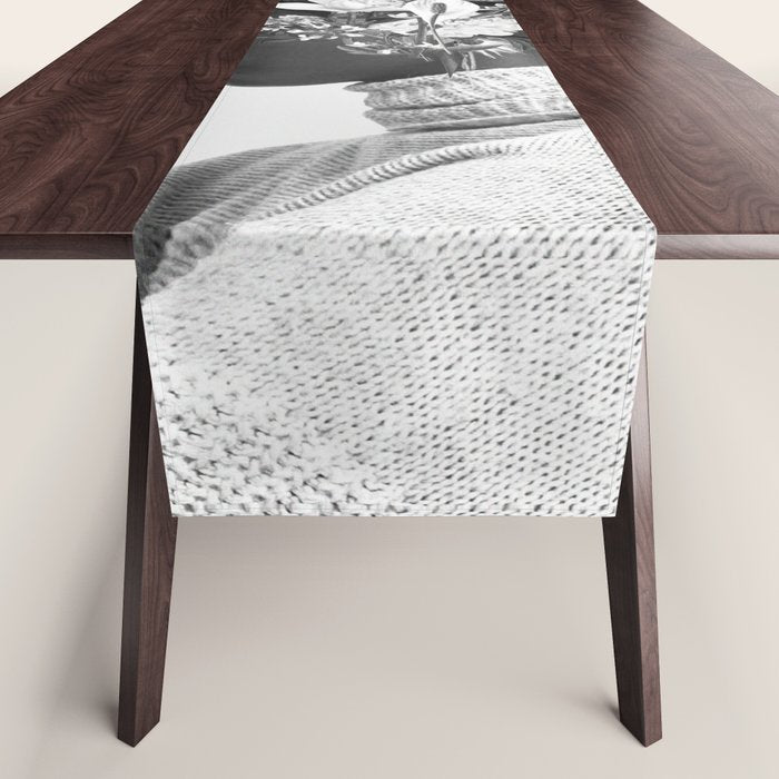 Bloom in White Table Runner Gallery Image 1