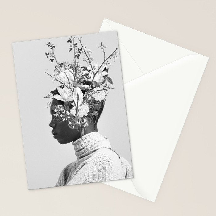 Bloom in White Stationery Card Gallery Image 2