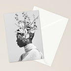 Bloom in White Stationery Card Gallery Image 2