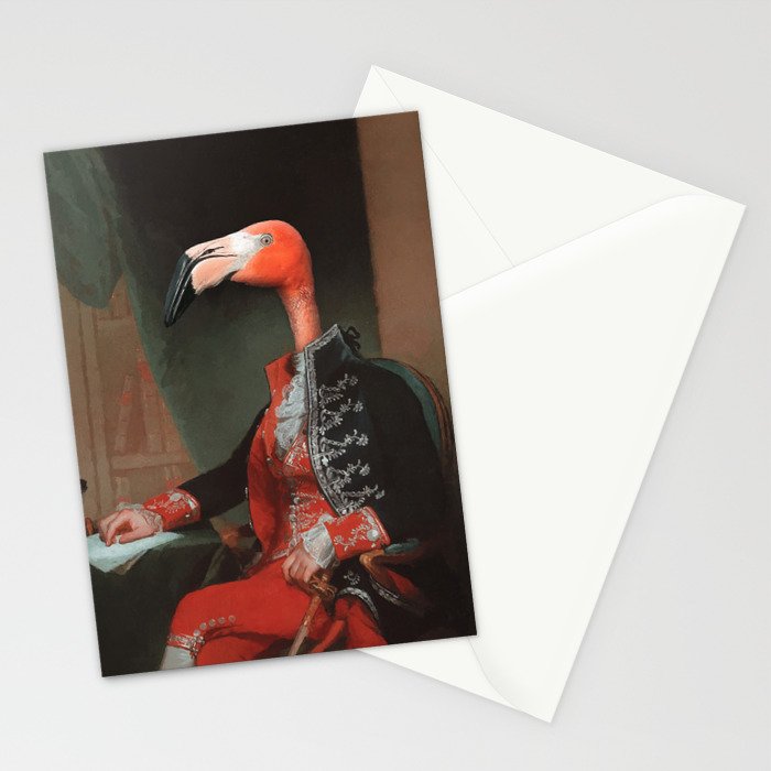 Flamingo del Flamenco Stationery Card Gallery Image 2