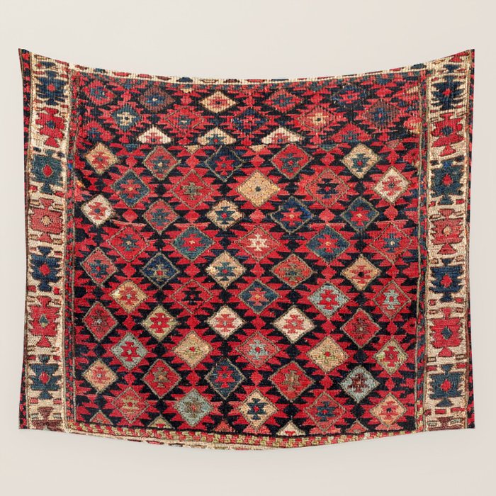 Shahsavan Azerbaijan Northwest Persian Bag Face Print Wall Tapestry Gallery Image 4