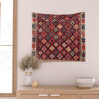 Shahsavan Azerbaijan Northwest Persian Bag Face Print Wall Tapestry Gallery Image 2