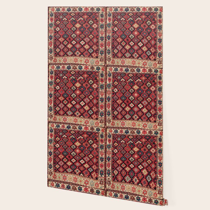 Shahsavan Azerbaijan Northwest Persian Bag Face Print Wallpaper Gallery Image 2