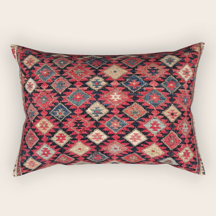 Shahsavan Azerbaijan Northwest Persian Bag Face Print Rectangular Pillow Gallery Image 1