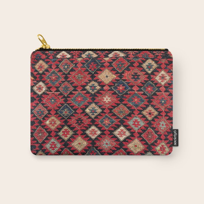 Shahsavan Azerbaijan Northwest Persian Bag Face Print Carry All Pouch Gallery Image 1