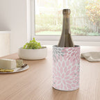 Festive, Floral Prints, Pink, Gray, White Wine Chiller Gallery Image 4