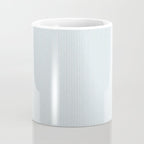 linen textured stripes - dusty blue Coffee Mug Gallery Image 4