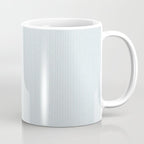 linen textured stripes - dusty blue Coffee Mug Gallery Image 1