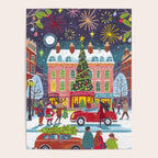 City with fireworks Poster Gallery Image 4