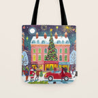 City with fireworks Tote Bag Gallery Image 1