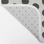 Brushed Strokes | Abstract Mid-Century Dots Pattern Bath Mat Gallery Image 2