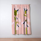 Snowdrop Trio on Blush Pink Window Curtain Gallery Image 3