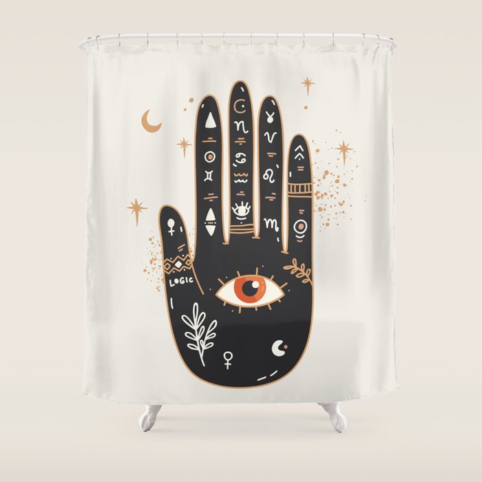Palmistry 5 Shower Curtain Gallery Image 1