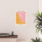 Chantilly & Neon Carrot: Les Fleurs | Flower Market Color Series 09 Poster Gallery Image 2