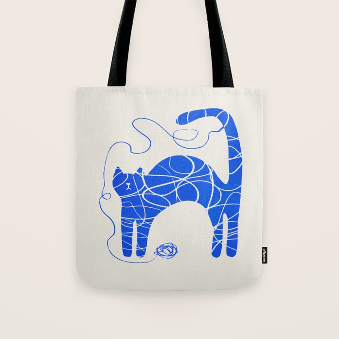 Wool Cat Tote Bag Gallery Image 1