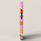 Retro Mod Candy Swirl Abstract Inspired by PANTONE 17 1230 Color of the Year Mocha Mousse iPhone Case Gallery Image 2