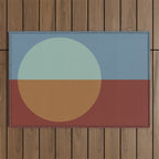 Color Block Abstract X Outdoor Rug Gallery Image 1