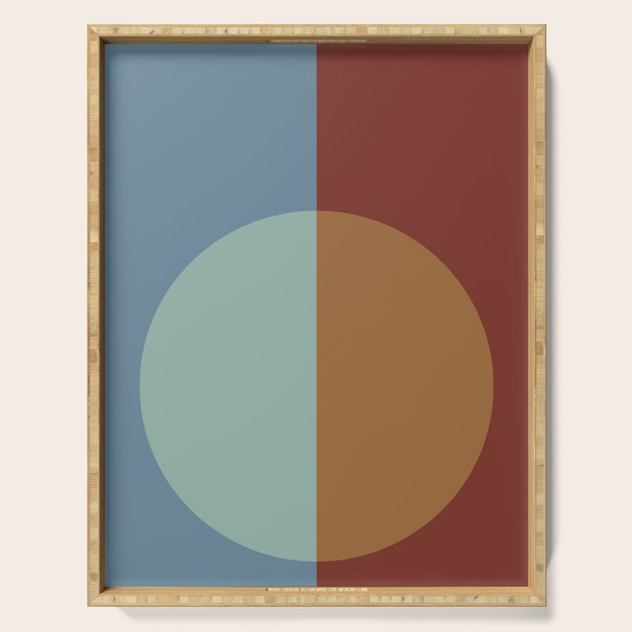 Color Block Abstract X Serving Tray Gallery Image 1