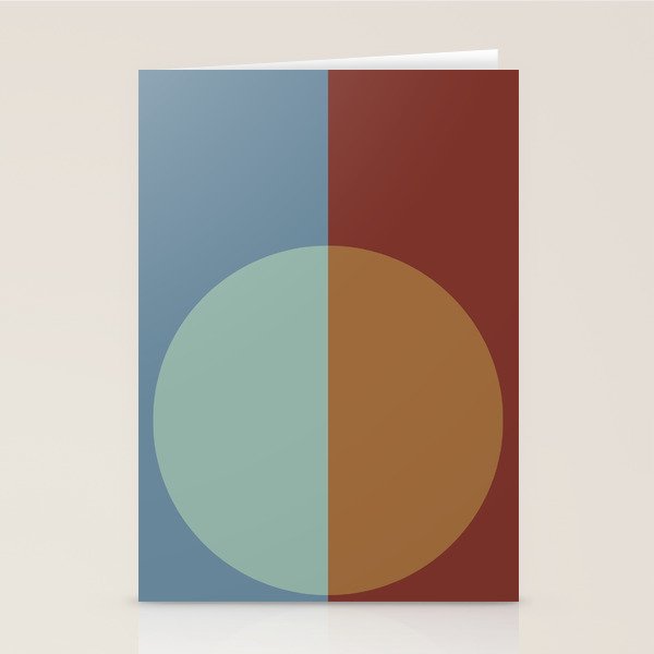 Color Block Abstract X Stationery Card Gallery Image 2