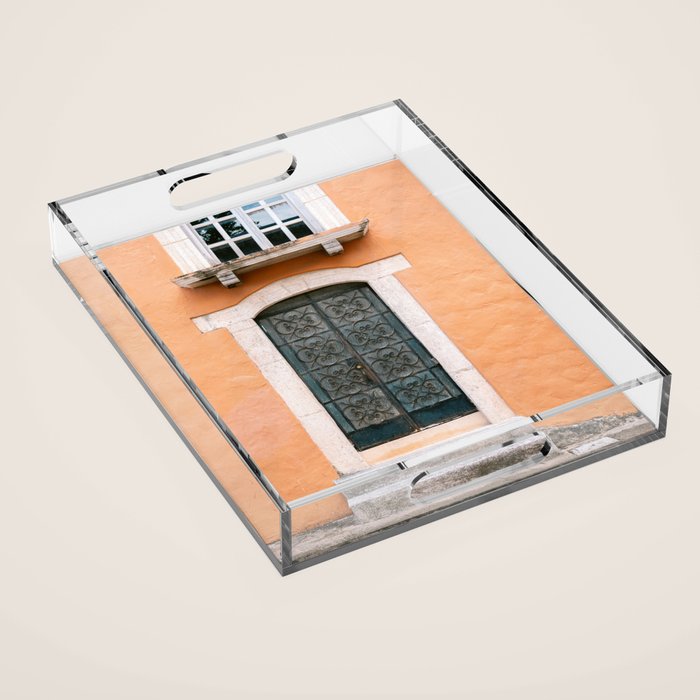 Valladolid door | Colorful Mexico travel photography in the Yucatan Acrylic Tray Gallery Image 1