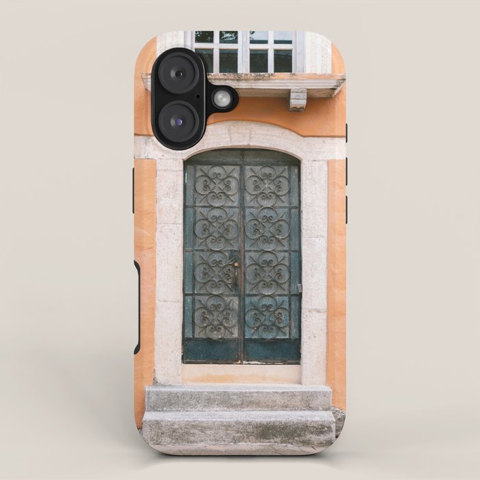 Valladolid door | Colorful Mexico travel photography in the Yucatan iPhone Case Gallery Image 1