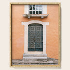 Valladolid door | Colorful Mexico travel photography in the Yucatan Serving Tray Gallery Image 1