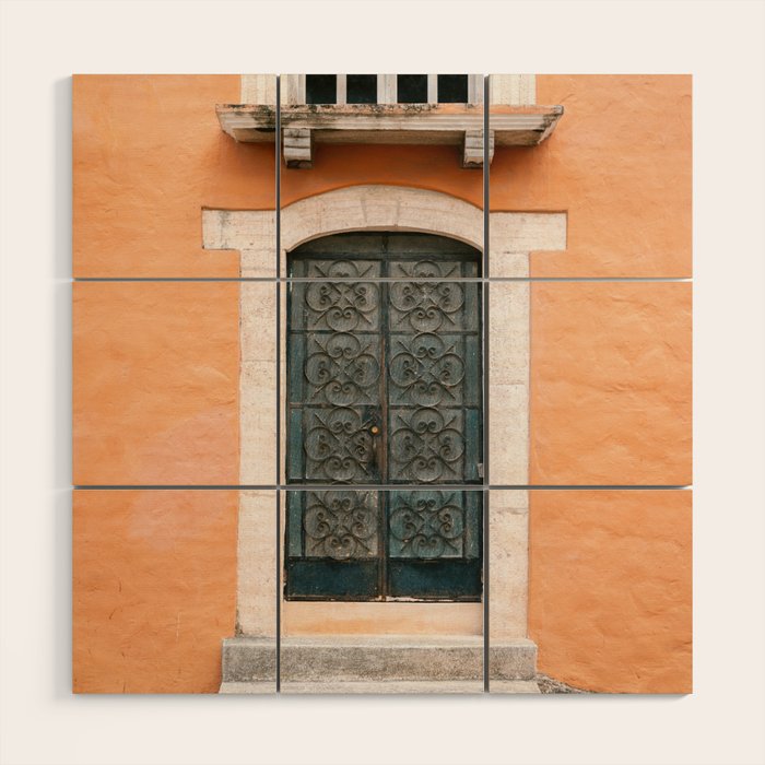Valladolid door | Colorful Mexico travel photography in the Yucatan Wood Wall Art Gallery Image 1