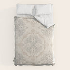 Modern Floral Damask Pattern â Neutral Brown and Gray Earth Tones Comforter Gallery Image 6