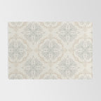 Modern Floral Damask Pattern â Neutral Brown and Gray Earth Tones Rug Gallery Image 2
