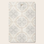 Modern Floral Damask Pattern â Neutral Brown and Gray Earth Tones Cutting Board Gallery Image 1