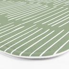Boho Wall Art, Colour Prints, Sage Green, Line Art Bath Mat Gallery Image 3