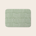 Boho Wall Art, Colour Prints, Sage Green, Line Art Bath Mat Gallery Image 1