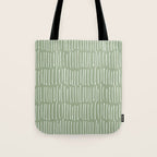 Boho Wall Art, Colour Prints, Sage Green, Line Art Tote Bag Gallery Image 1