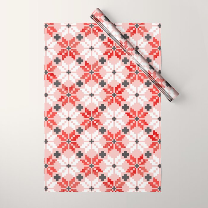 Christmas Quilt - pattern no2 Wrapping Paper Gallery Image 1